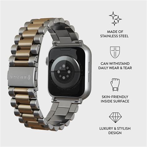 burga watch bands|Stainless Steel Apple Watch Bracelet .